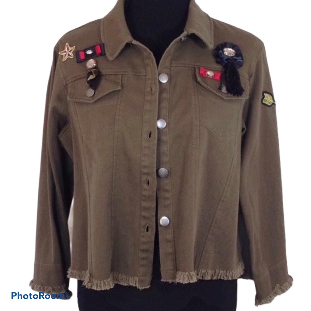 Anthropologie Guest Editor Military Style Jacket